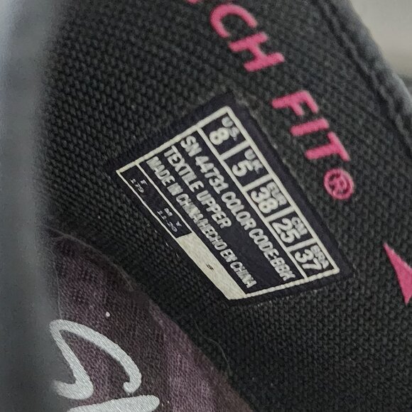 Skechers Cleo "Sherlock" Black Loafer Knit Flats Women's Size 8 - Picture 4 of 5